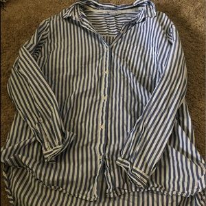 Stripped button down